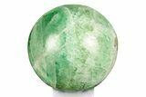 Polished Green Fluorite Sphere - Madagascar #246108-1